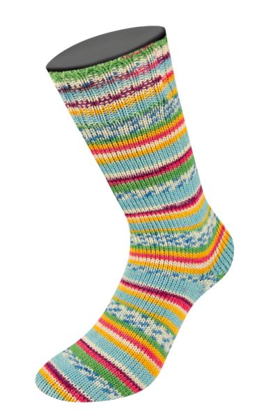 Socke aus der Landlust Die Sockenwolle 6fach Farbe 917